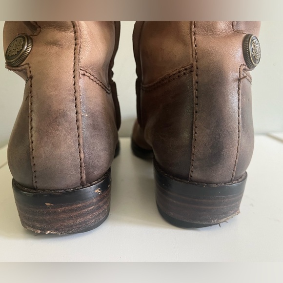 Arturo Chiang Tall Distressed Leather Riding Boot size 6.5 - Picture 6 of 12